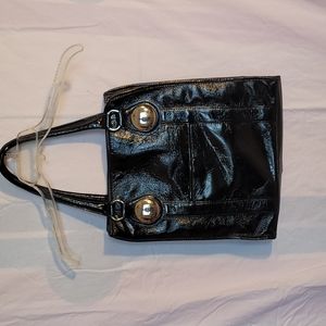 Nine west black patent leather bag